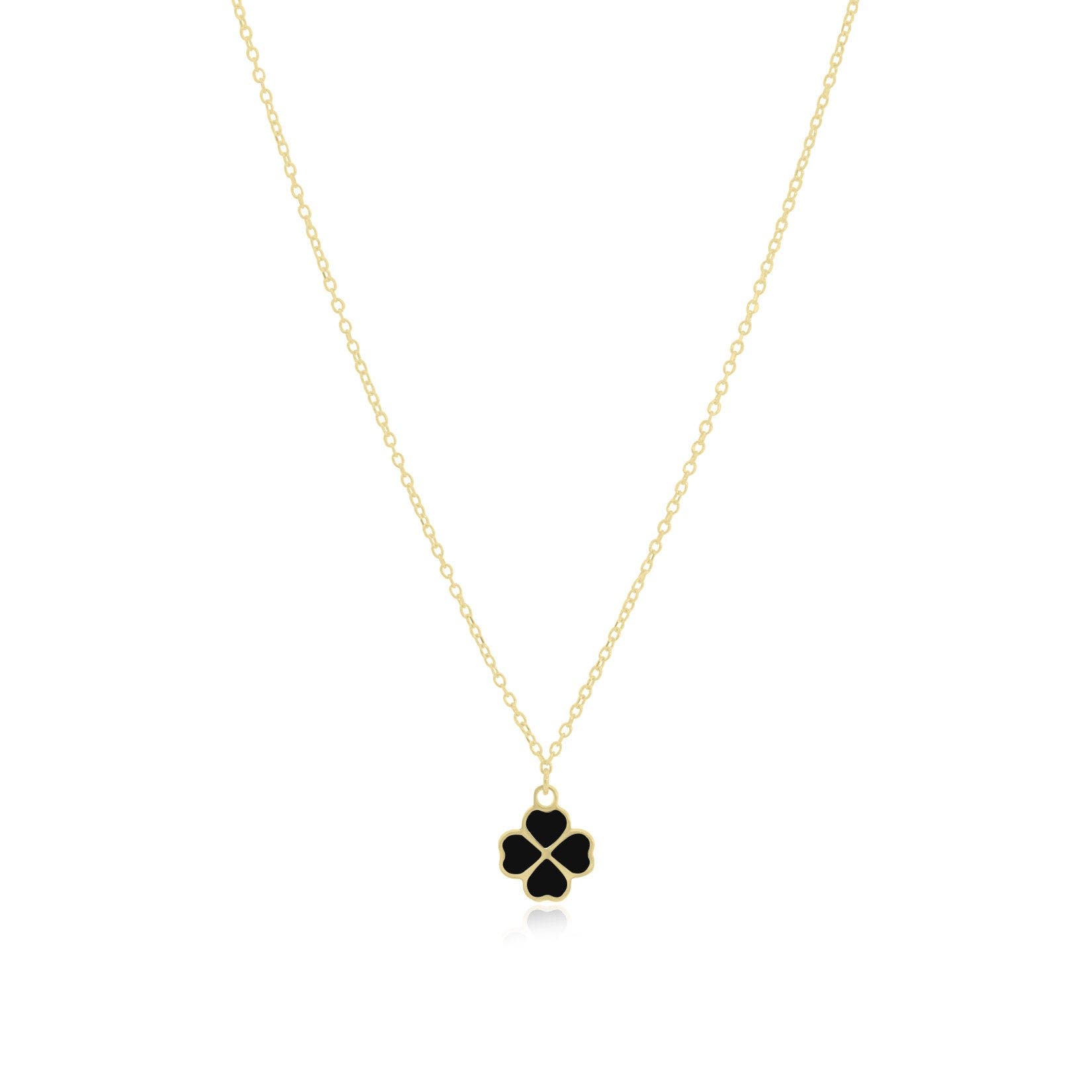 Onyx Lucky Clover Necklace (Women) | Nordstrom
