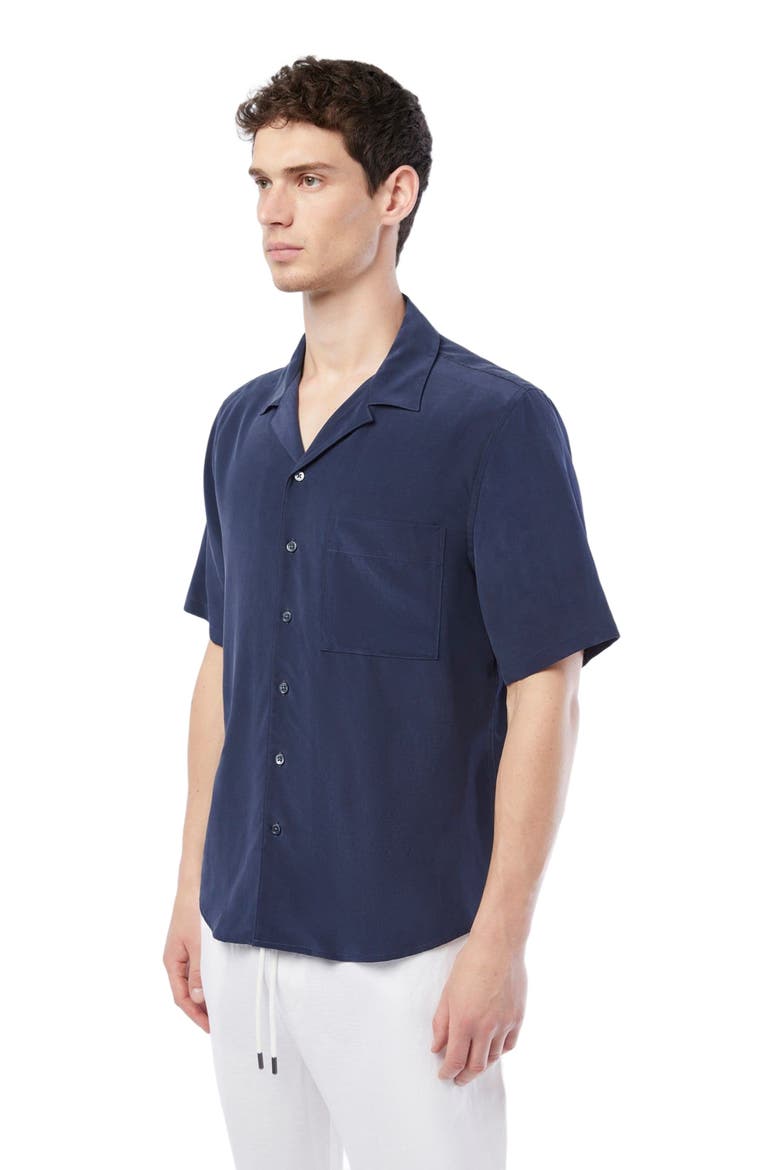 Convertible Vacation Shirt, Alternate, color, DEEP NAVY