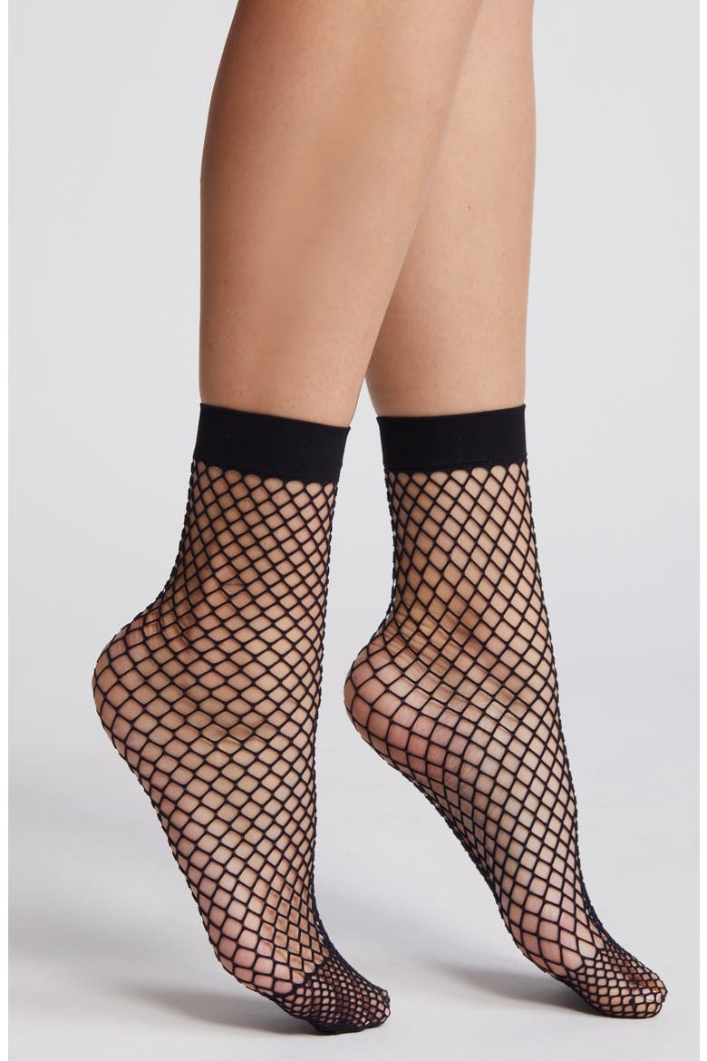 Catch Em Fishnet Socks, Main, color, BLACK