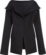 TOTEME Open Collar Wool Jacket