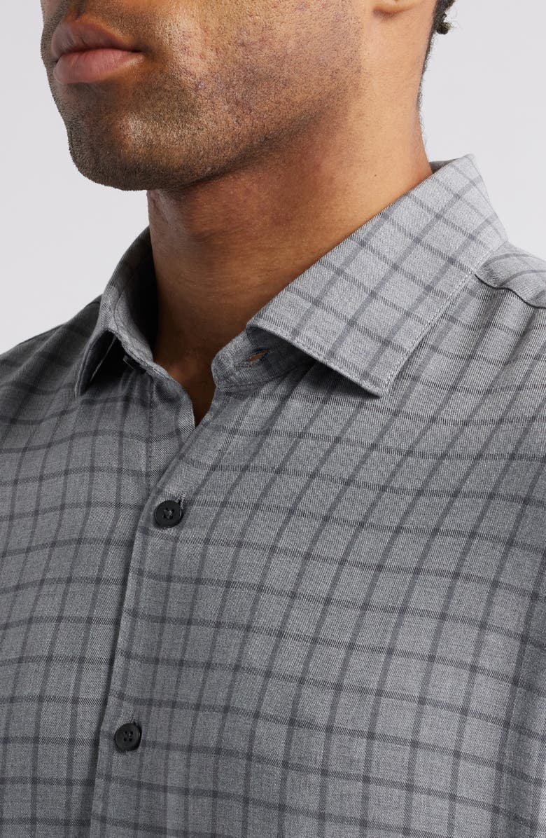 Robert Barakett Stelton Windowpane Check Button-Up Shirt, Alternate, color,