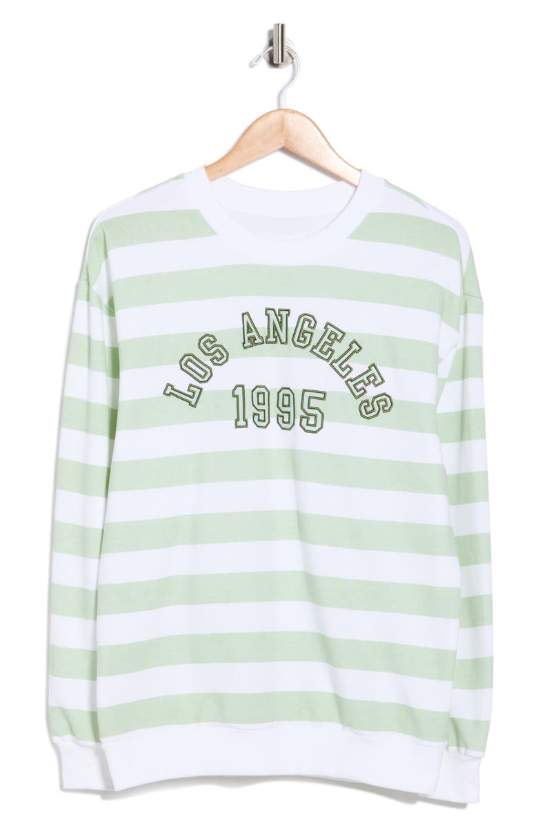 Hi Res Los Angeles 1995 Sweatshirt, Main, color, Seacrest/ White