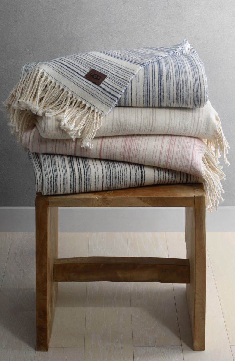 UGG<sup>®</sup> Driftwood Stripe Throw, Alternate, color, 