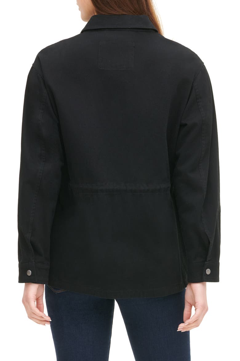 Levi's® Cotton Oversize Military Jacket, Alternate, color, BLACK