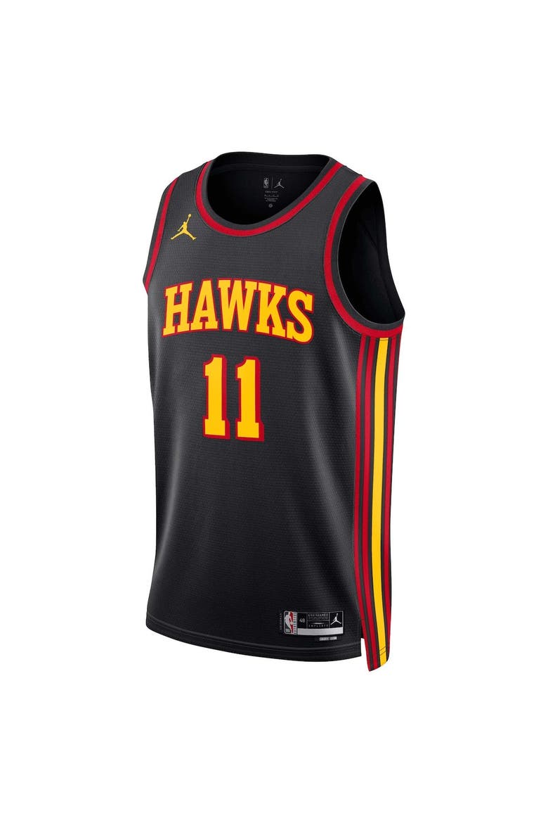 Unisex Jordan Brand Trae Young Black Atlanta Hawks Swingman Jersey - Statement Edition, Alternate, color, Black
