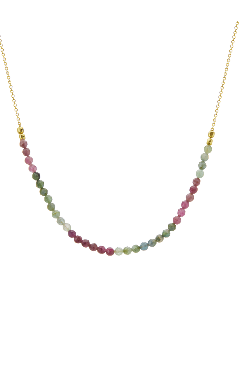 Murkani Tourmaline Necklace, Main, color, Yellow Gold
