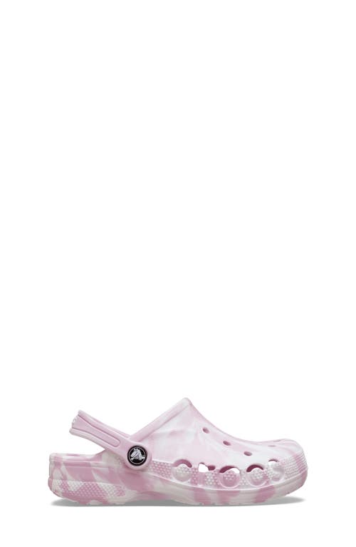 Crocs Kids' Baya Marble Clog In Purple