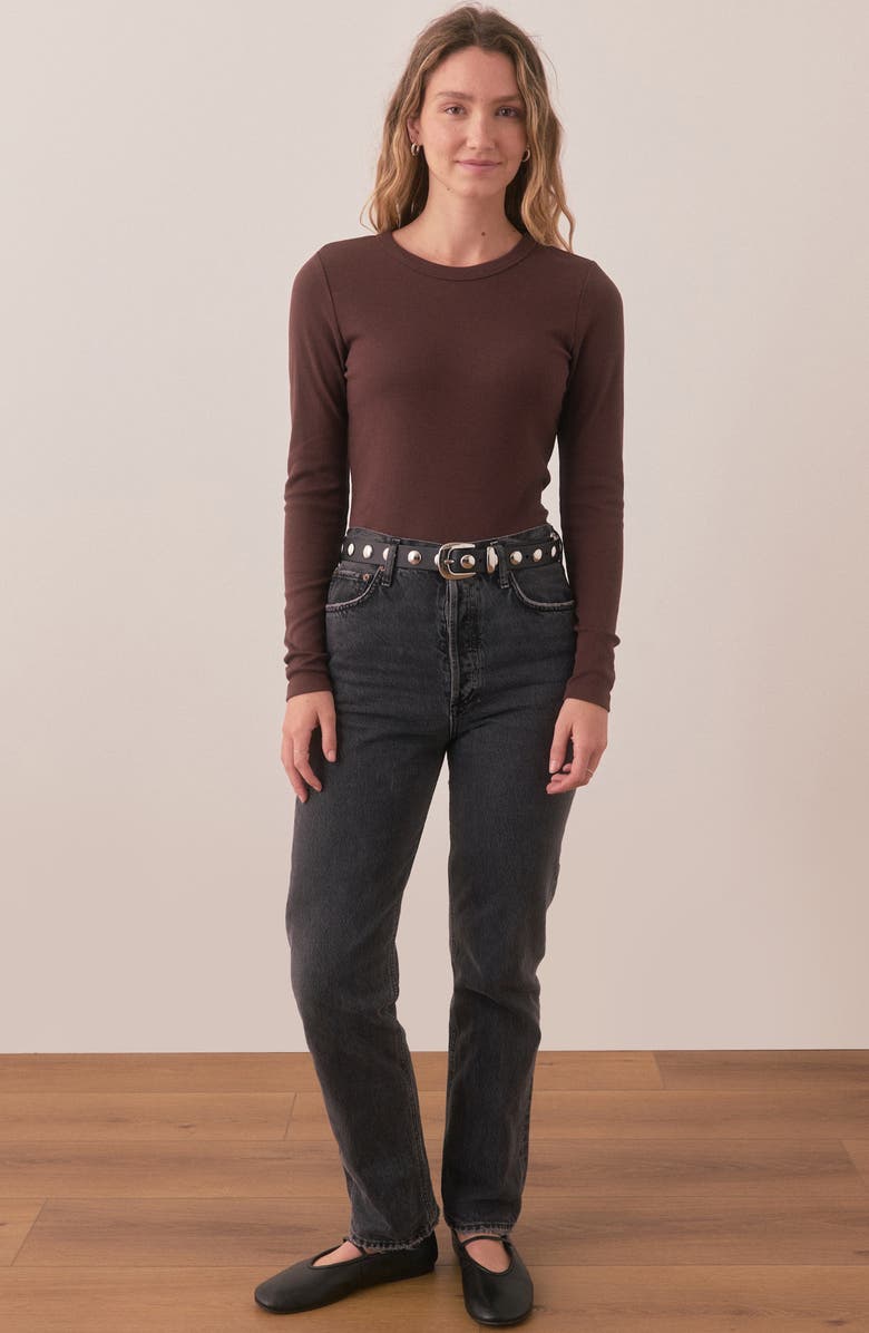 Marine Layer Lexi Sun-In Long Sleeve Rib T-Shirt, Alternate, color, 