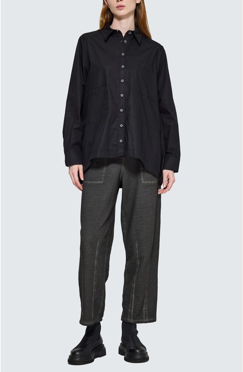 LUUKAA Lucida A-Line Shirt, Alternate, color, Black