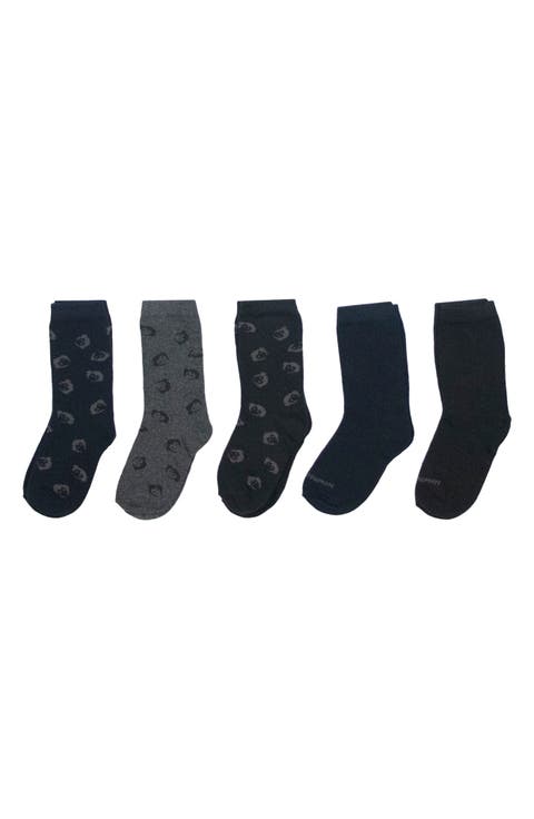Kids' 5-Pack Quarter Socks