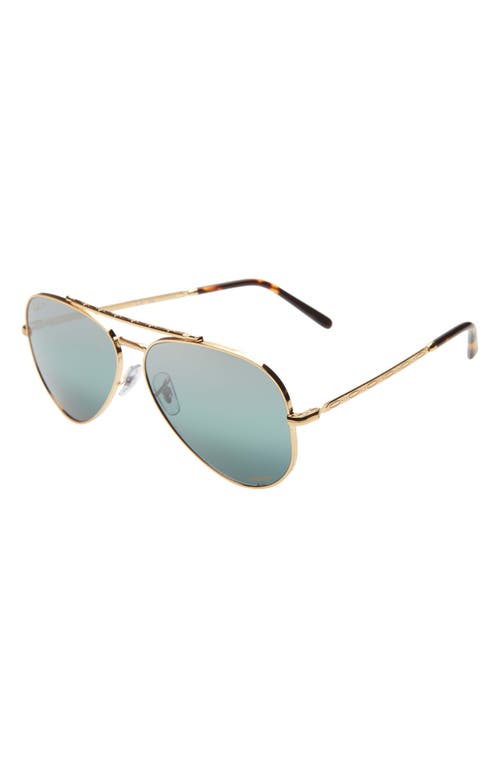 Ray Ban Ray-ban New Aviator 62mm Polarized Oversize Pilot Sunglasses In Multi