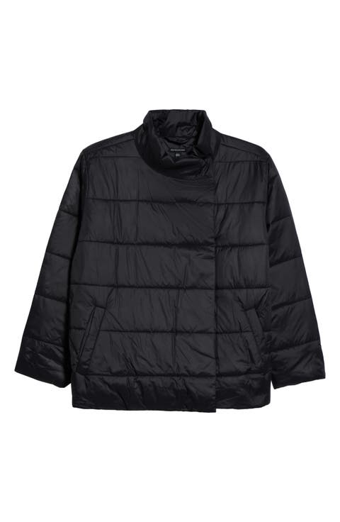 High Collar Recycled Nylon Jacket