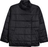 Eileen Fisher High Collar Recycled Nylon Jacket