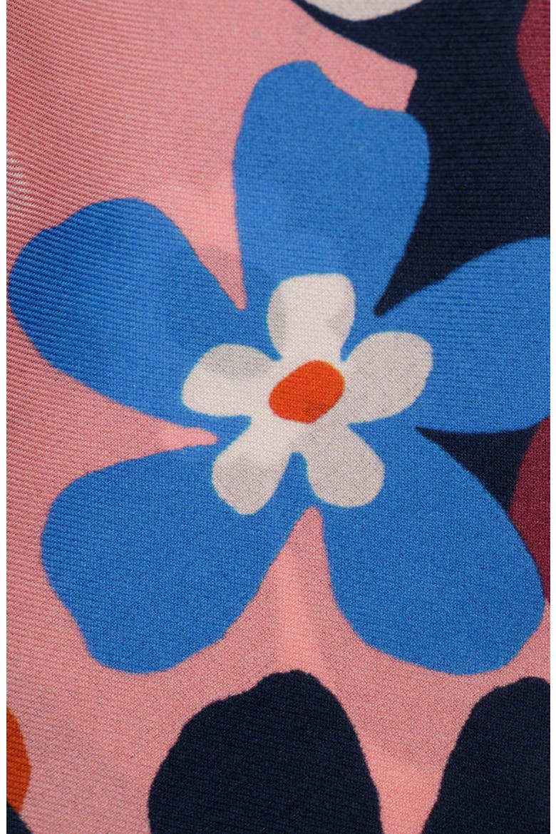 graphic floral silk hair scarf, Alternate, color, DEEP LIPSTICK