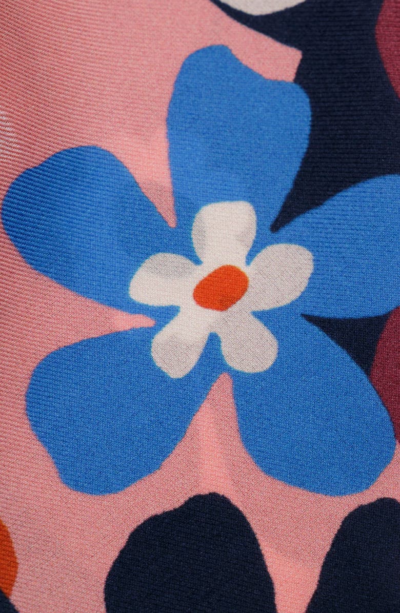 Kate Spade New York graphic floral silk hair scarf, Alternate, color,