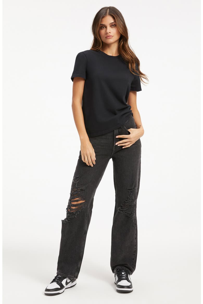 Classic Cotton T-Shirt, Alternate, color, BLACK001