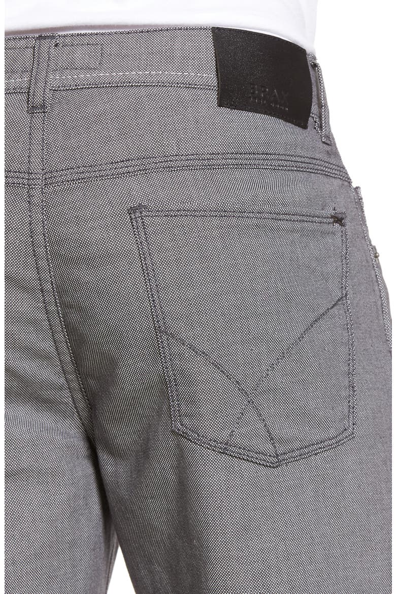 Cooper Bird's Eye Stretch Cotton Pants, Alternate, color, GREY