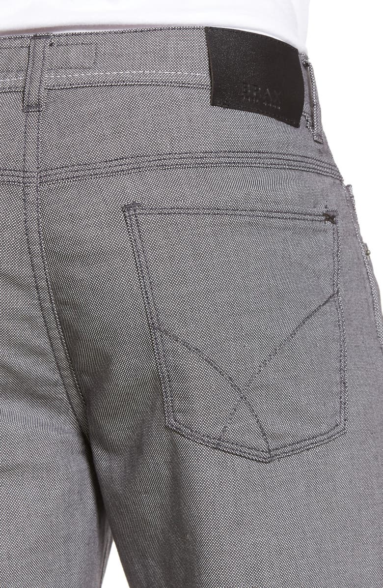 Brax Cooper Bird's Eye Stretch Cotton Pants, Alternate, color, 