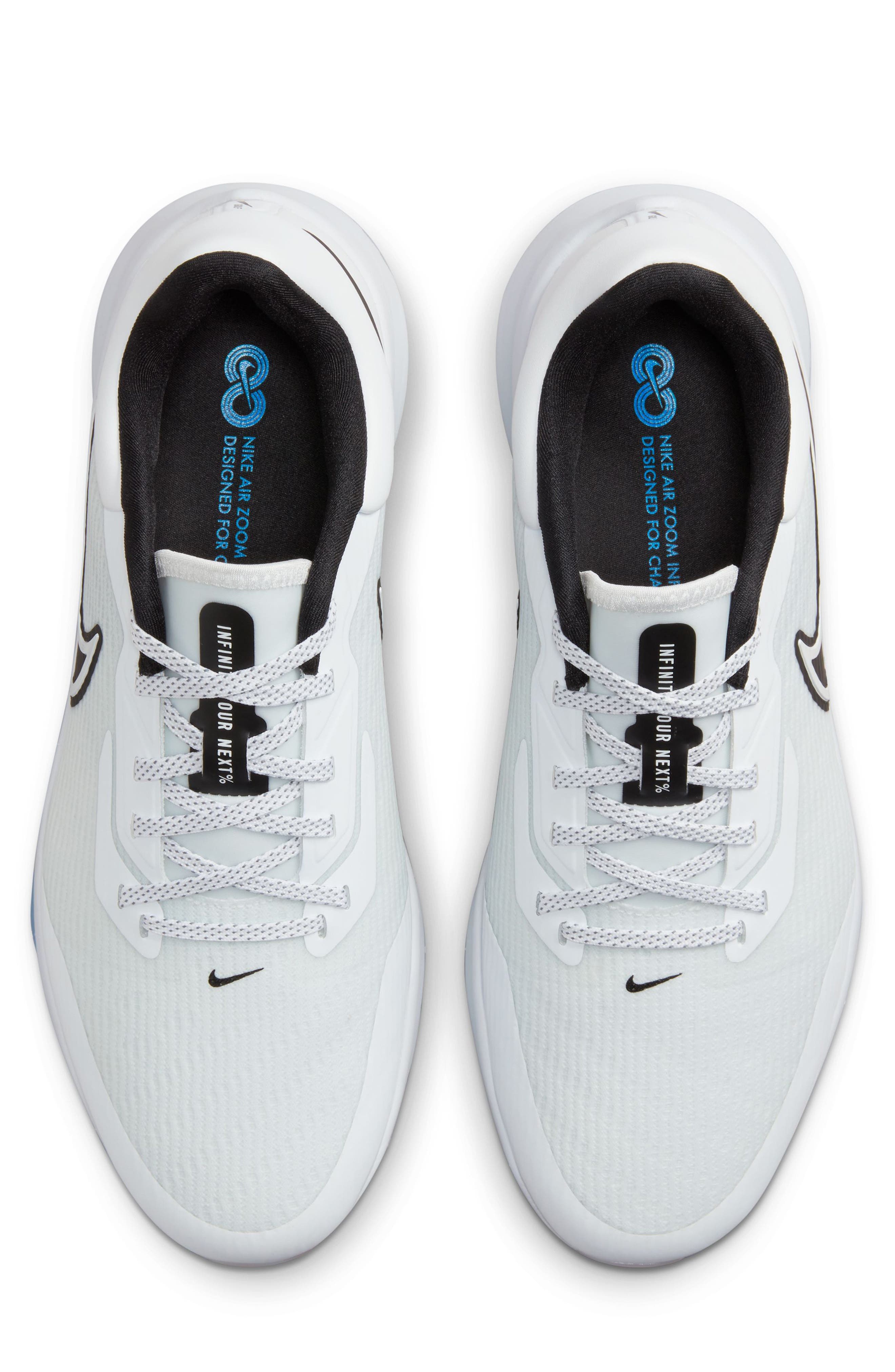 Air Zoom Infinity Tour NEXT% Golf Shoe, Alternate, color, WHITE/ BLACK/ PHOTO BLUE