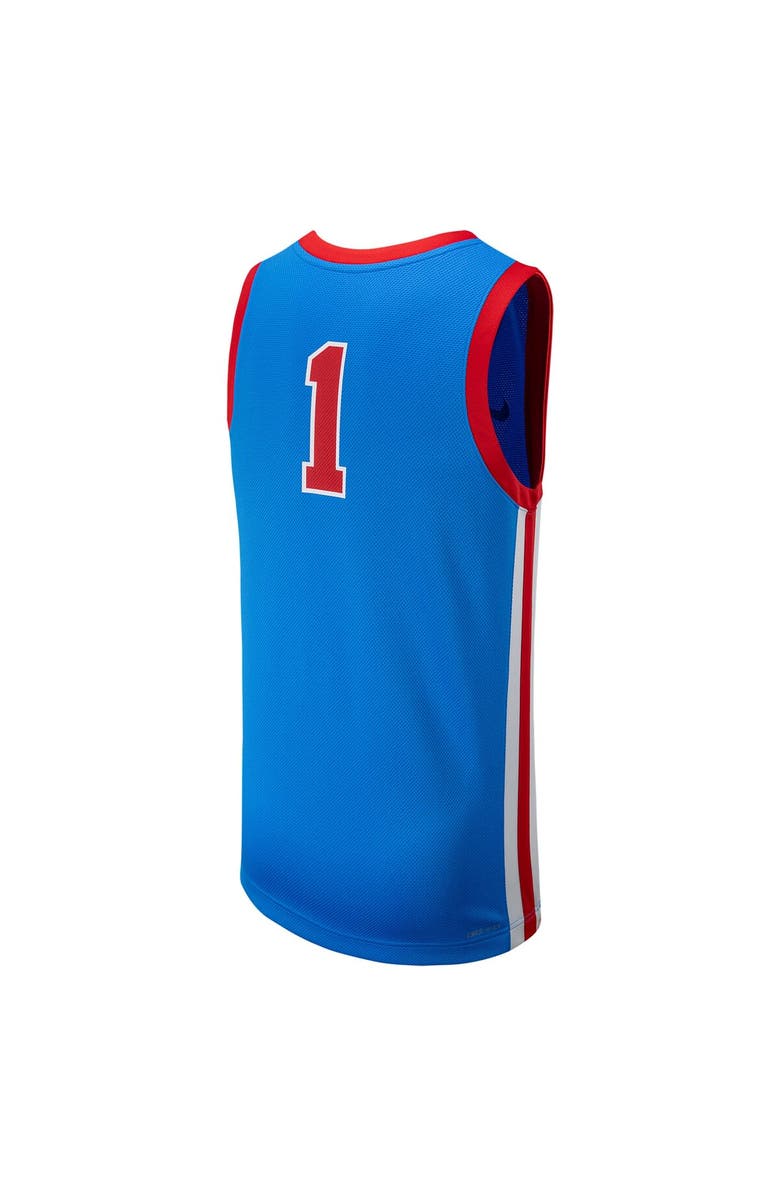 Nike Men's Nike #1 Powder Blue Ole Miss Rebels Replica Basketball Jersey, Alternate, color,