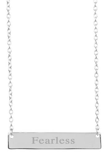 Sterling Forever 14k Yellow Gold Plated Sterling Silver Inspirational Bar Pendant Necklace