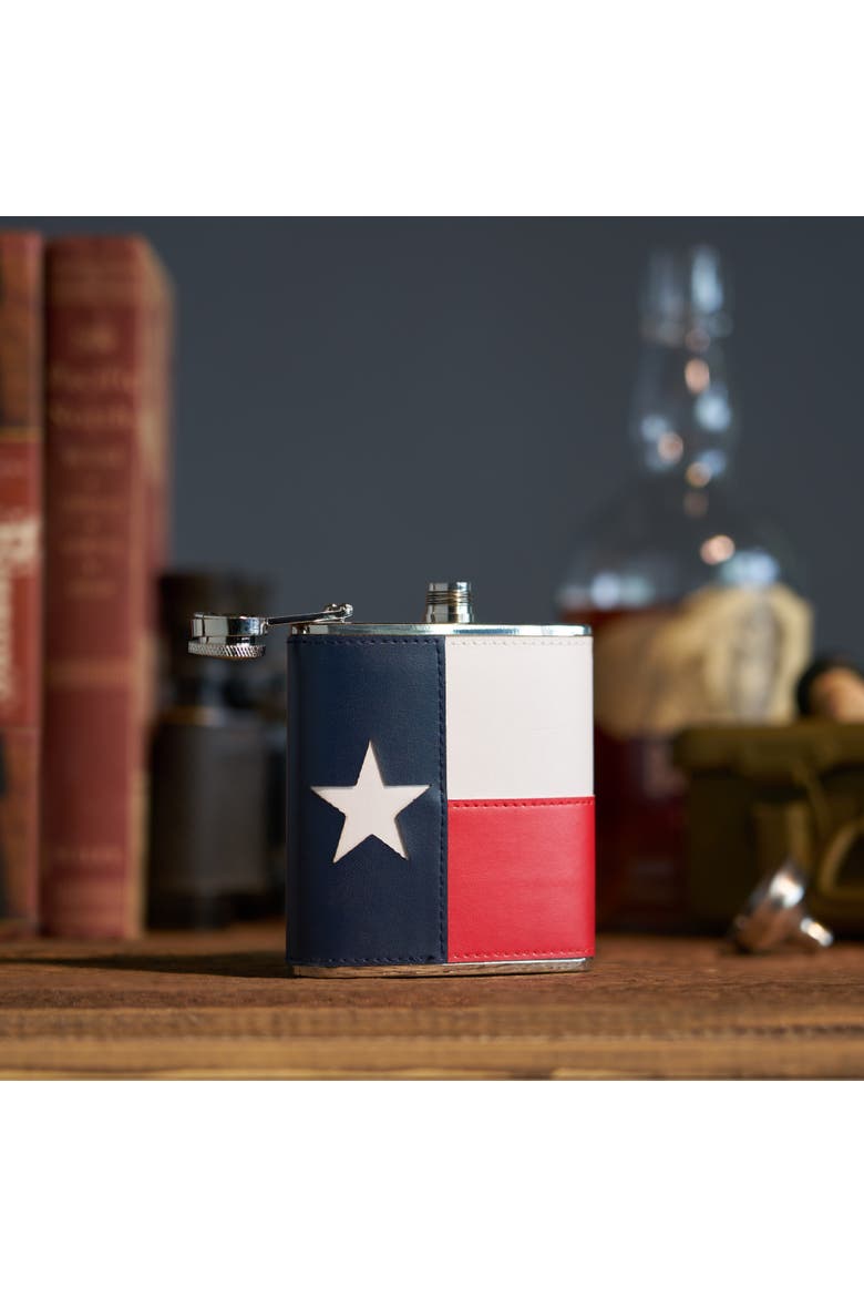 Texas Flag Flask, Alternate, color, Multicolor