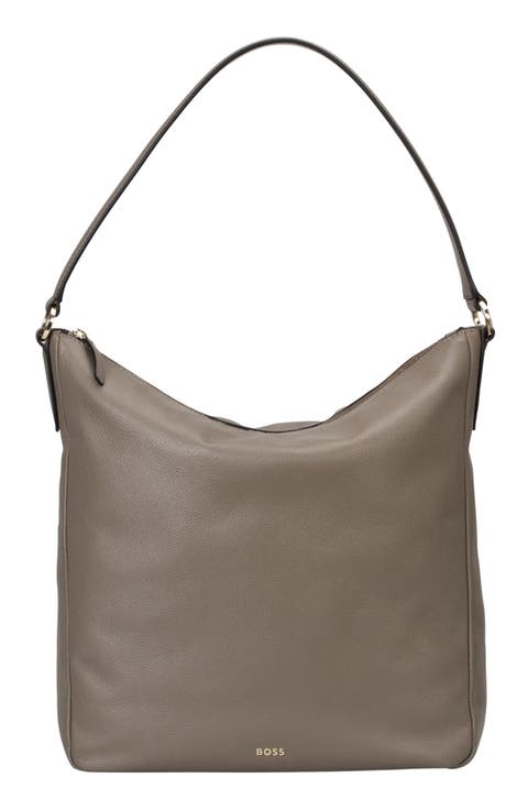 Alyce Leather Hobo Bag