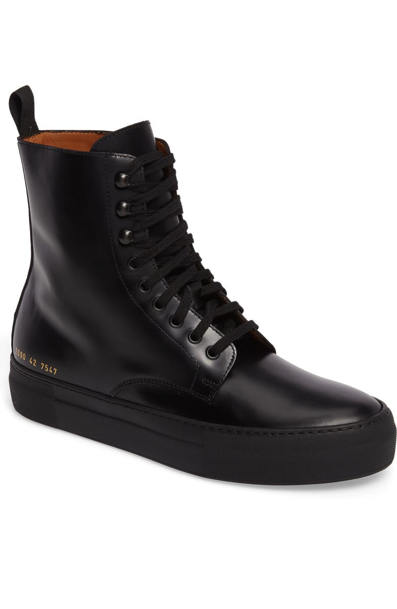 COMMON PROJECTS X Robert Geller Plain Toe Boot, Main, color,