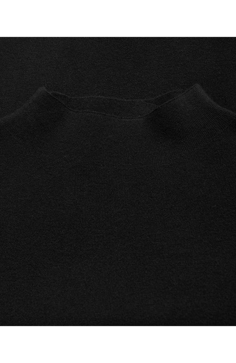 MANGO Funnel Neck Sweater, Alternate, color, Black