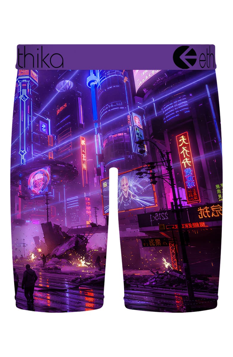 Ethika Kids' Neon Exodus Boxer Briefs, Alternate, color, Purple