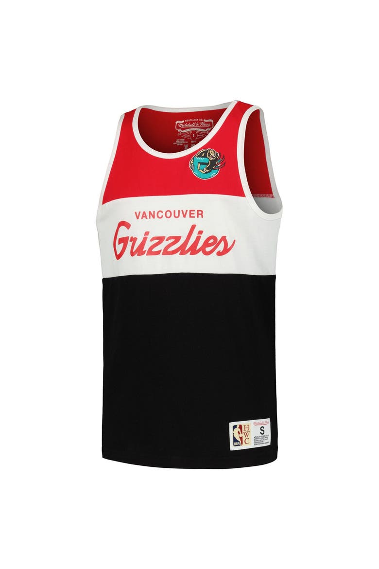 Youth Mitchell & Ness Red Vancouver Grizzlies Hardwood Classics Special Script Tank Top, Alternate, color, Red
