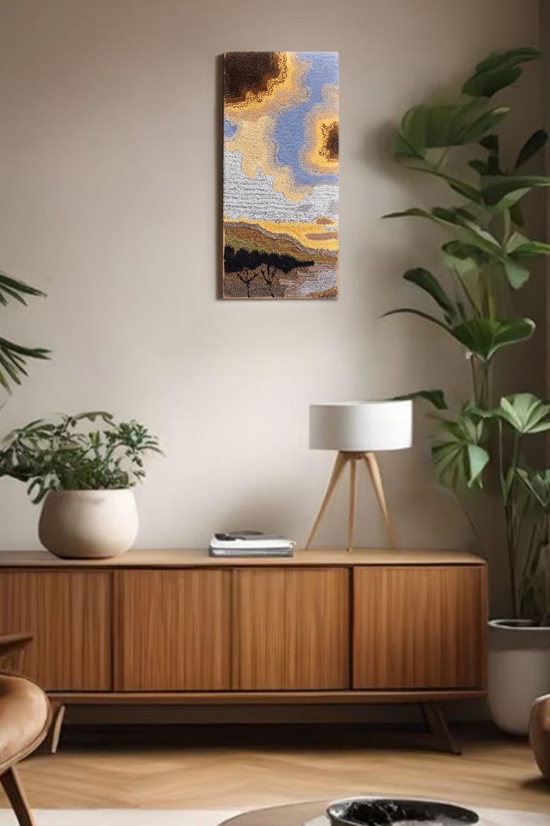 Farida Tufted Wall Art 12"x28", Alternate, color, Multicolored