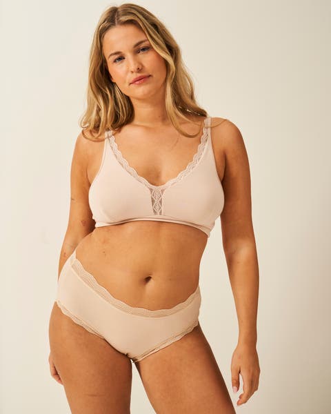 The Lace Plunge & High Rise Knicker Set