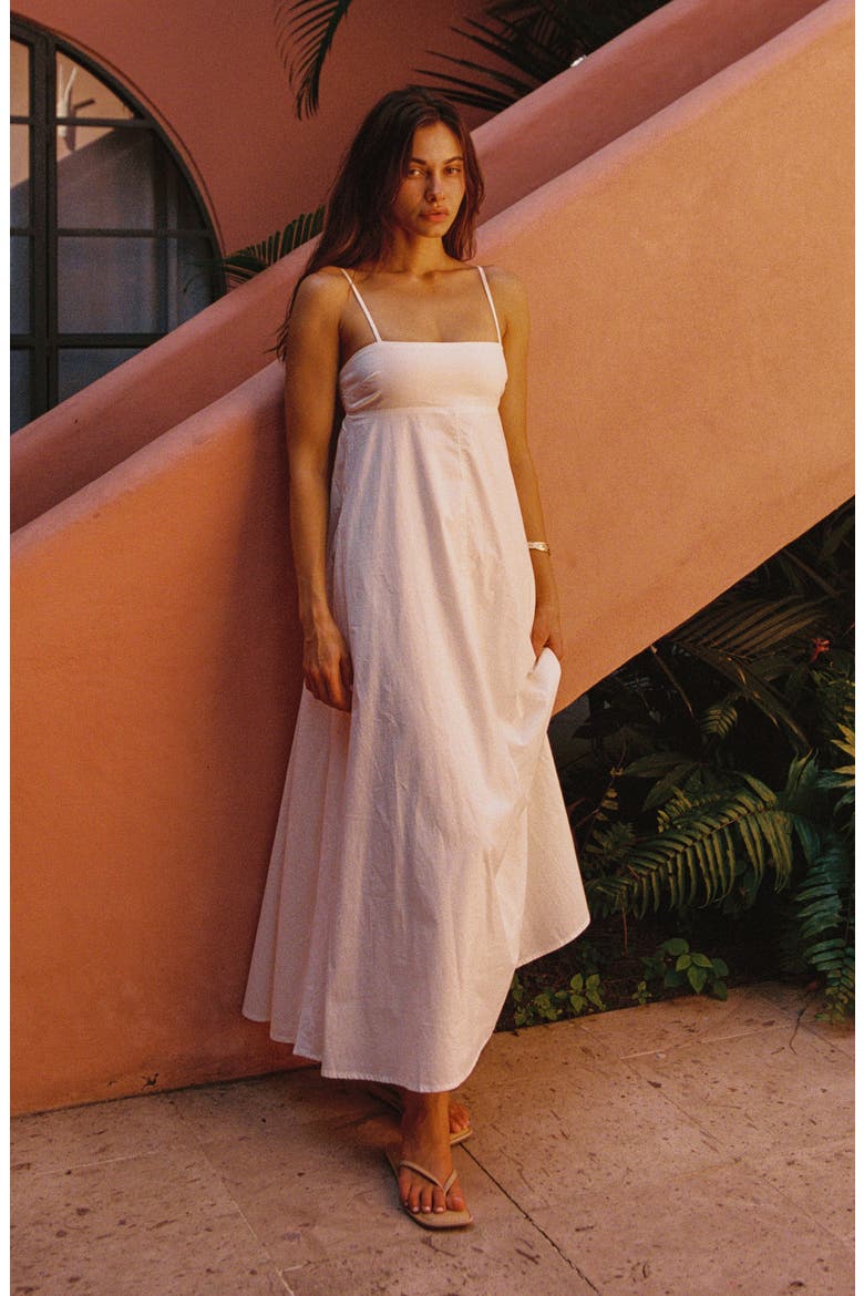 Raveena Cotton Cover-Up Maxi Dress, Alternate, color, CREAM