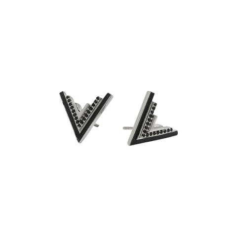 Valor Silver Onyx Stud Earrings