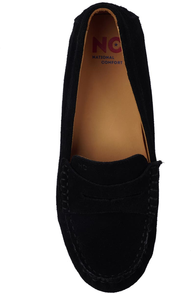 National Comfort Talulah Penny Loafer, Alternate, color, Black Suede