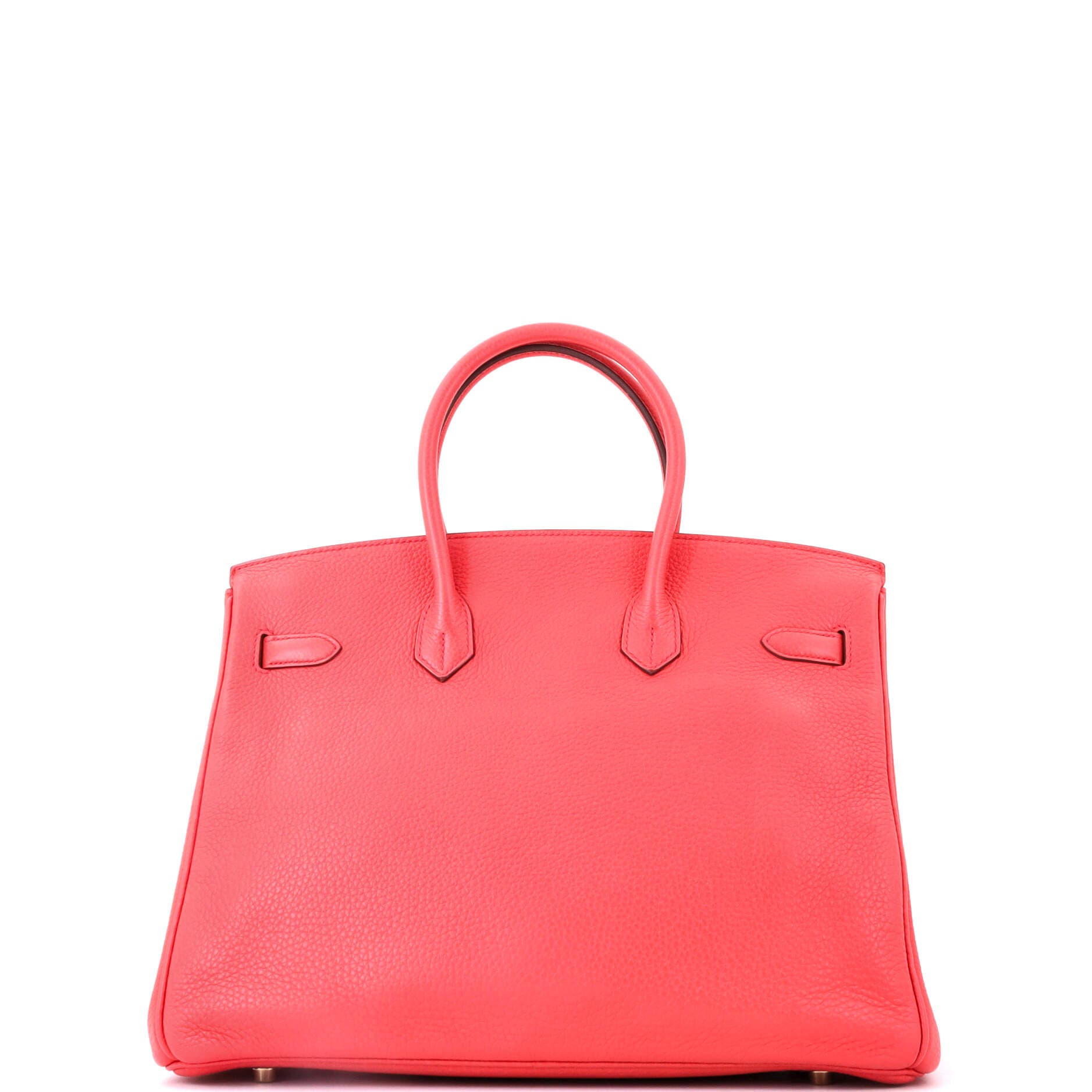 Birkin Handbag Pink Clemence with Gold Hardware 35, Alternate, color, Red