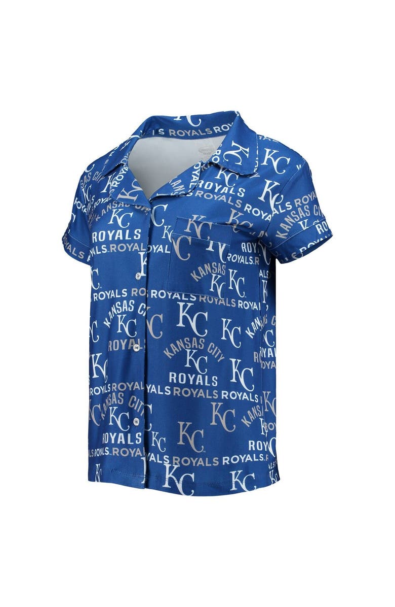 CONCEPTS SPORT Women's Concepts Sport Royal Kansas City Royals Flagship Allover Print Top & Shorts Sleep Set, Alternate, color, Royal