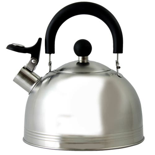 Mr Coffee Carterton 1.5 Qt Stainless Steel Whistling Tea Kettle In Silver