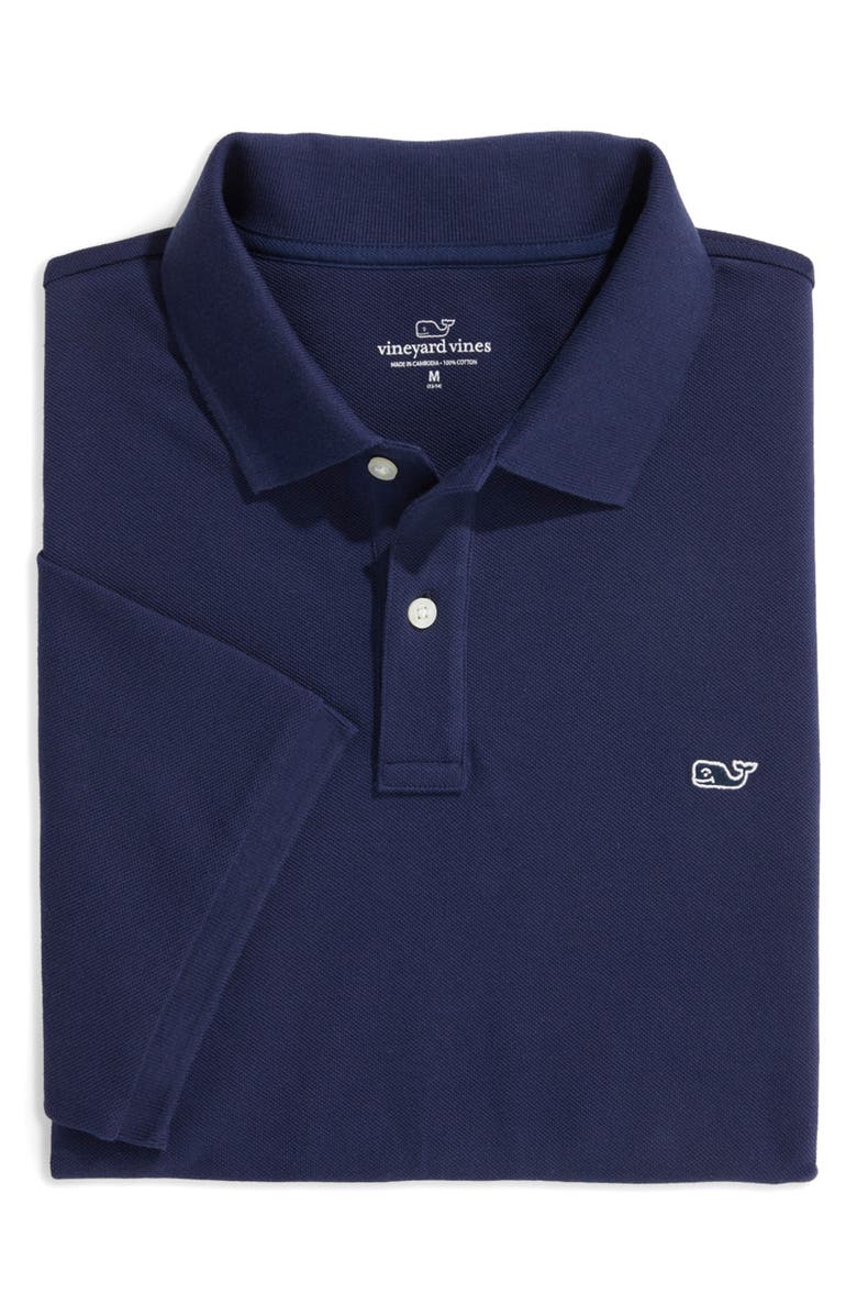 vineyard vines Heritage Piqué Polo, Alternate, color, Nautical Navy