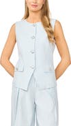 Halogen® Crewneck Cutaway Vest