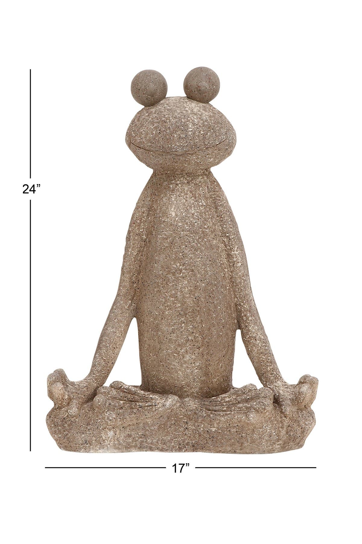 WILLOW ROW Eclectic Ceramic Meditating Frog Sculpture | Nordstromrack