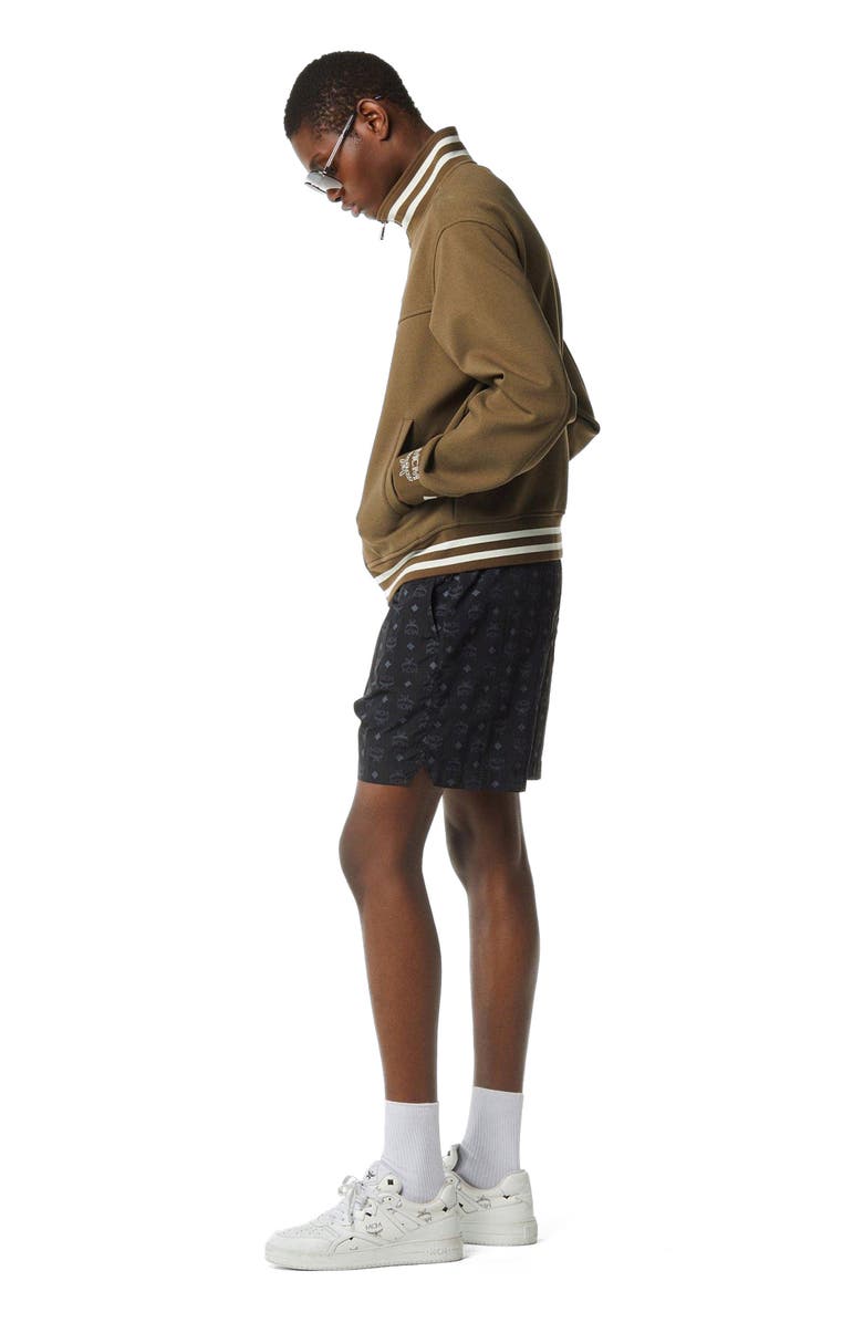 MCM Essential Logo Ponte Track Jacket, Alternate, color, Green