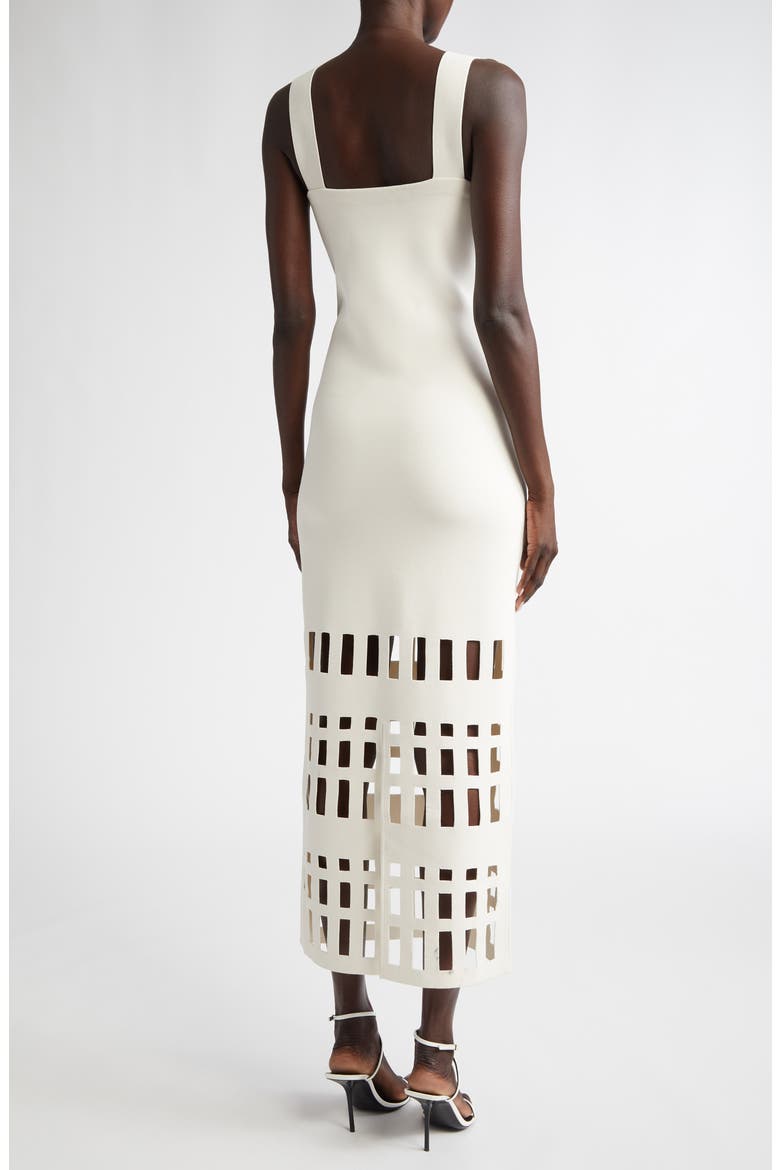 Cutout Milano Knit Gown, Alternate, color, ECRU