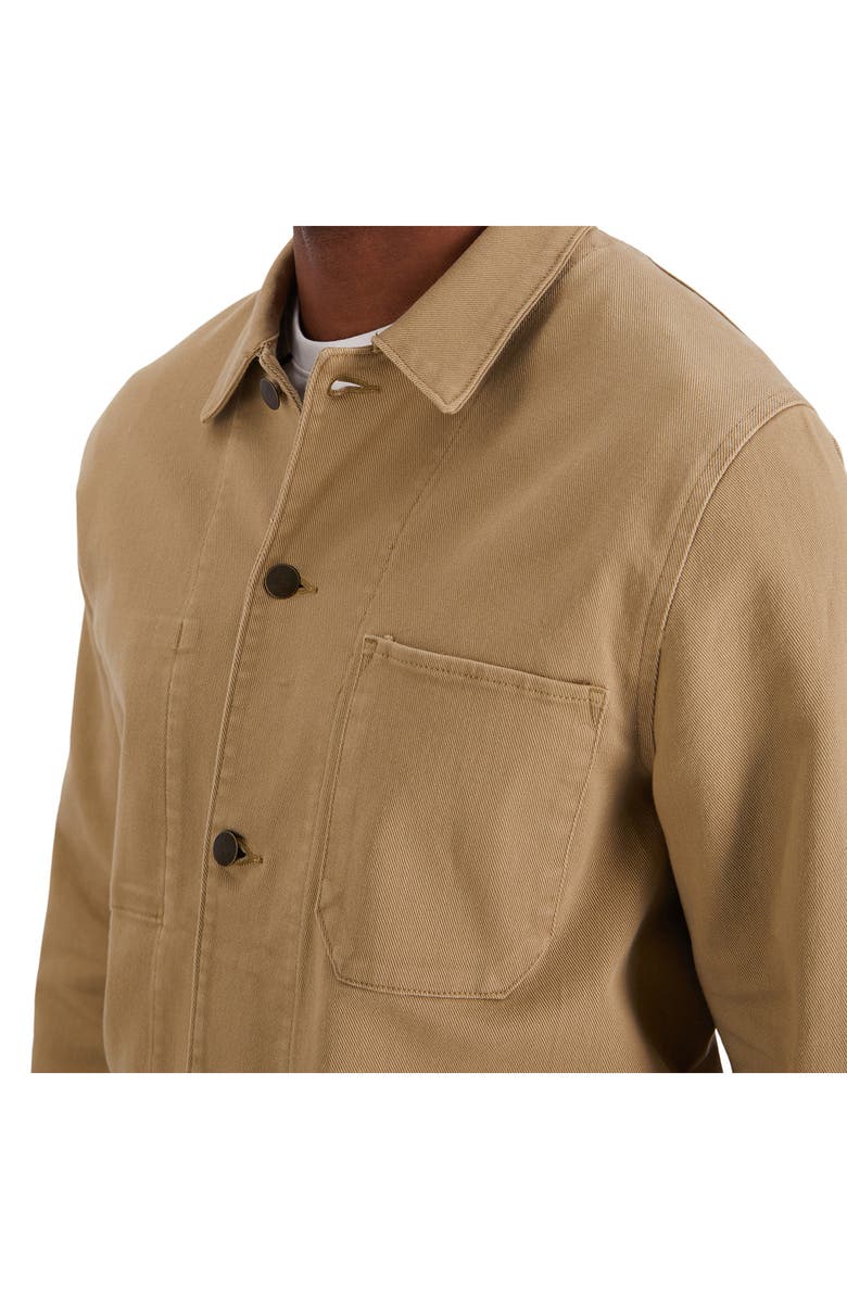 HAGGAR Heavy Twill Shirt Jacket, Alternate, color, Khaki