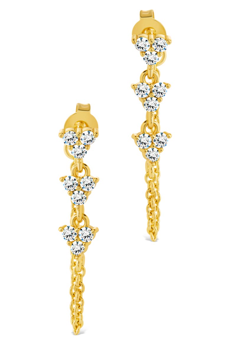 Luci Chain Drop Earrings, Alternate, color, GOLD