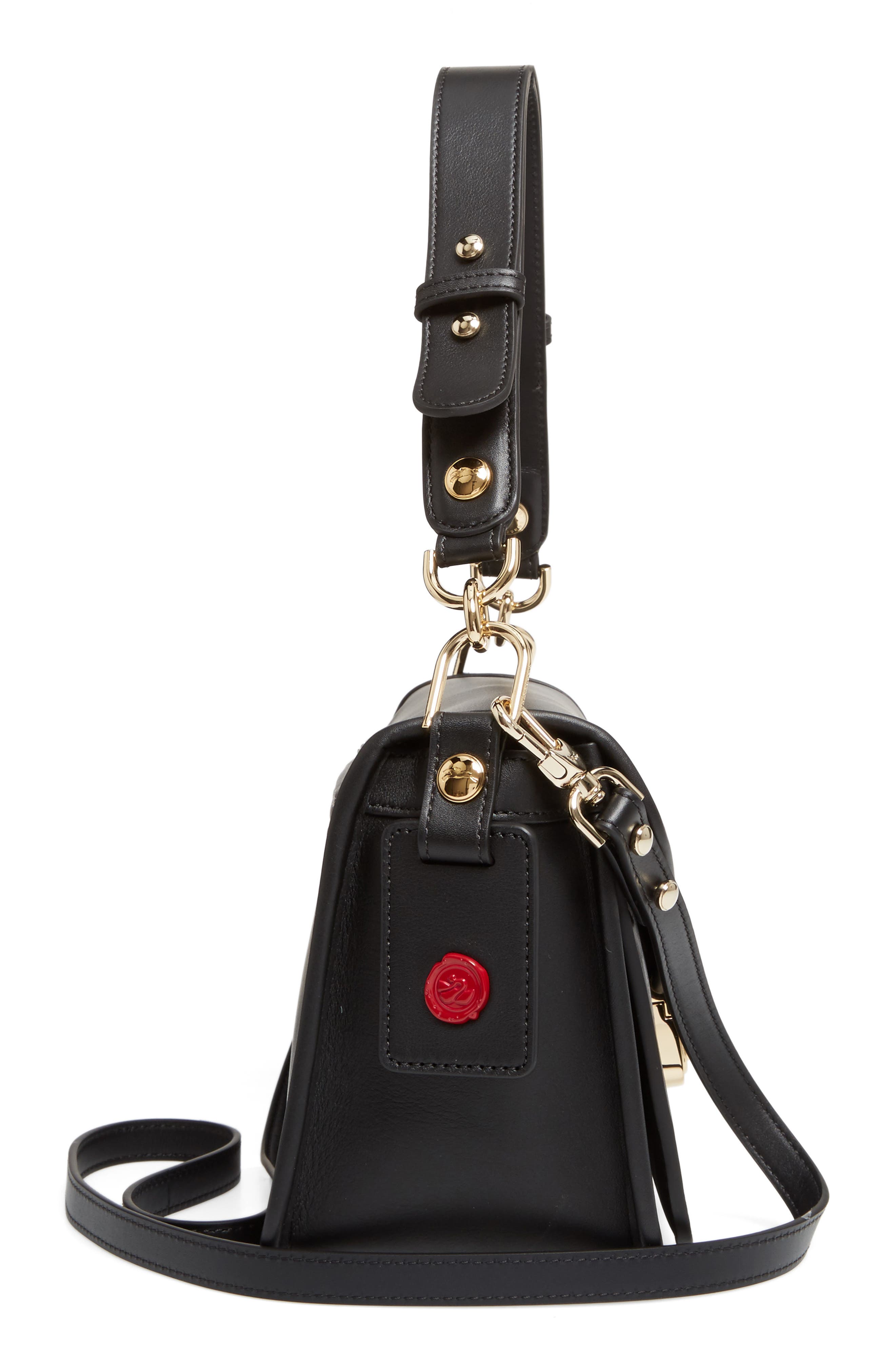 Longchamp Mademoiselle Calfskin Leather Crossbody Bag, Alternate, color, 