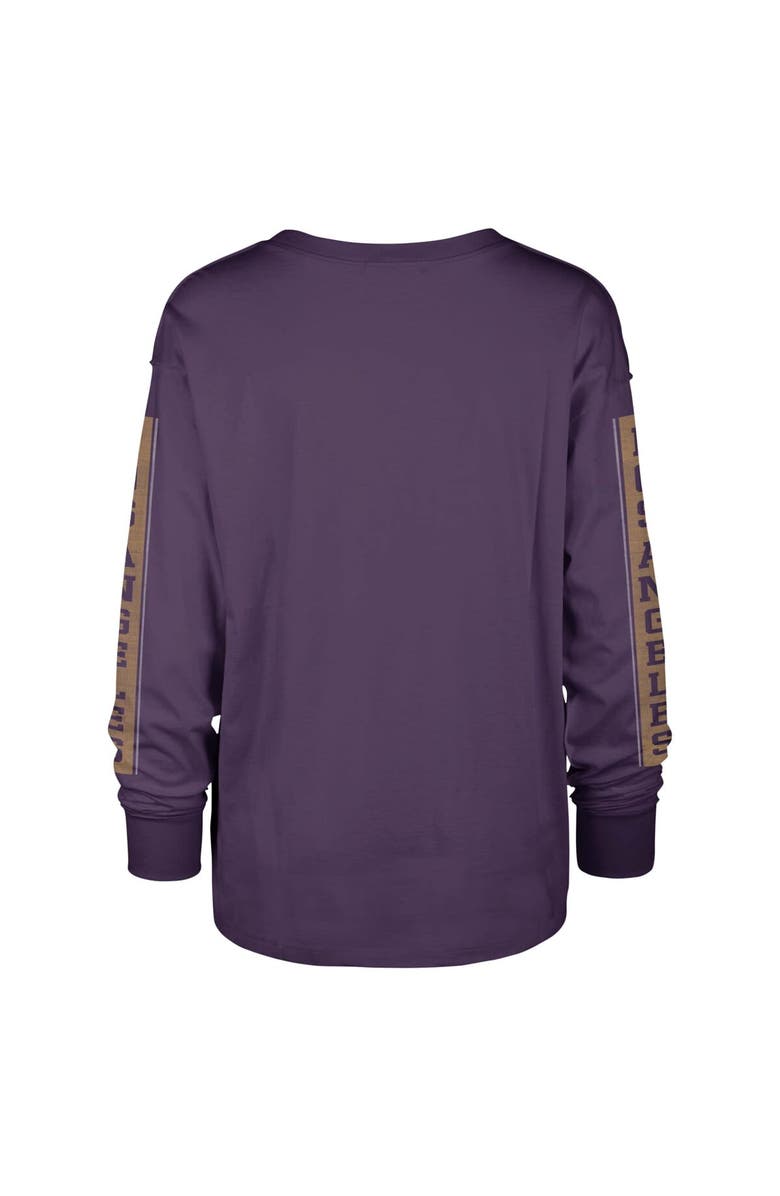 '47 Women's '47 Purple Los Angeles Lakers Tomcat Long Sleeve T-Shirt, Alternate, color, 