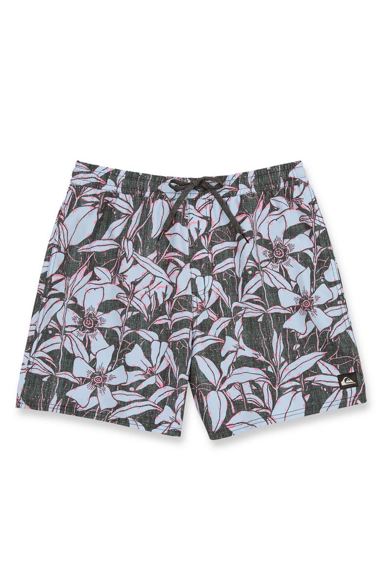 Quiksilver Mix Volley 17" Swim Trunks, Alternate, color, Anthracite