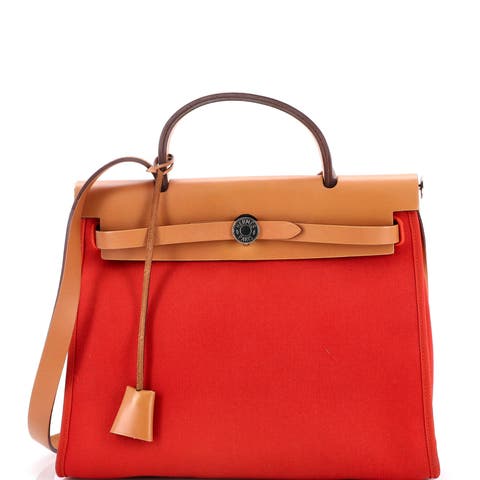 Herbag Zip Leather and Toile 31